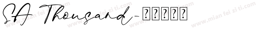 SA Thousand字体转换